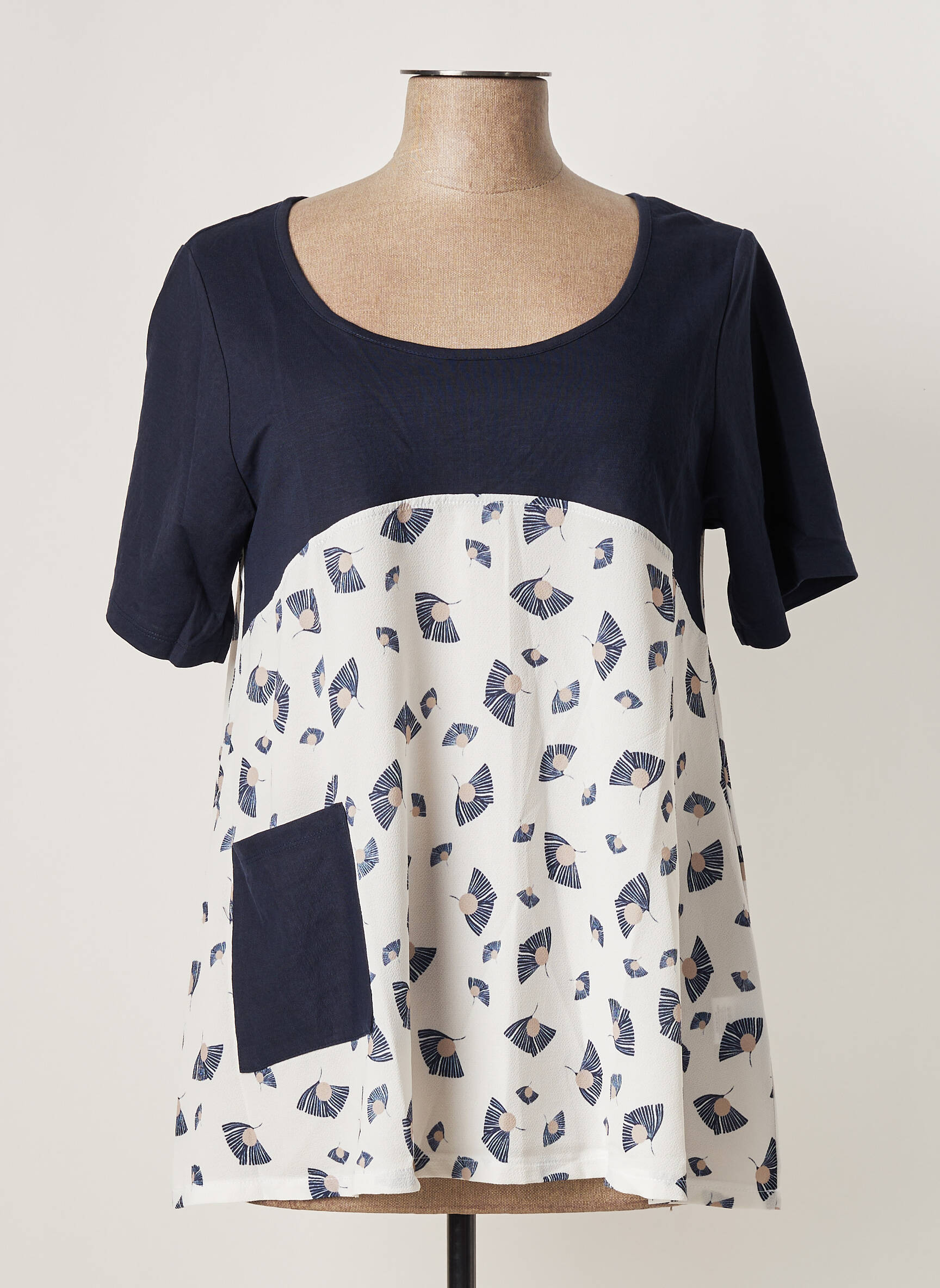 G Oze Tuniquemanchecourte Femme couleur bleu