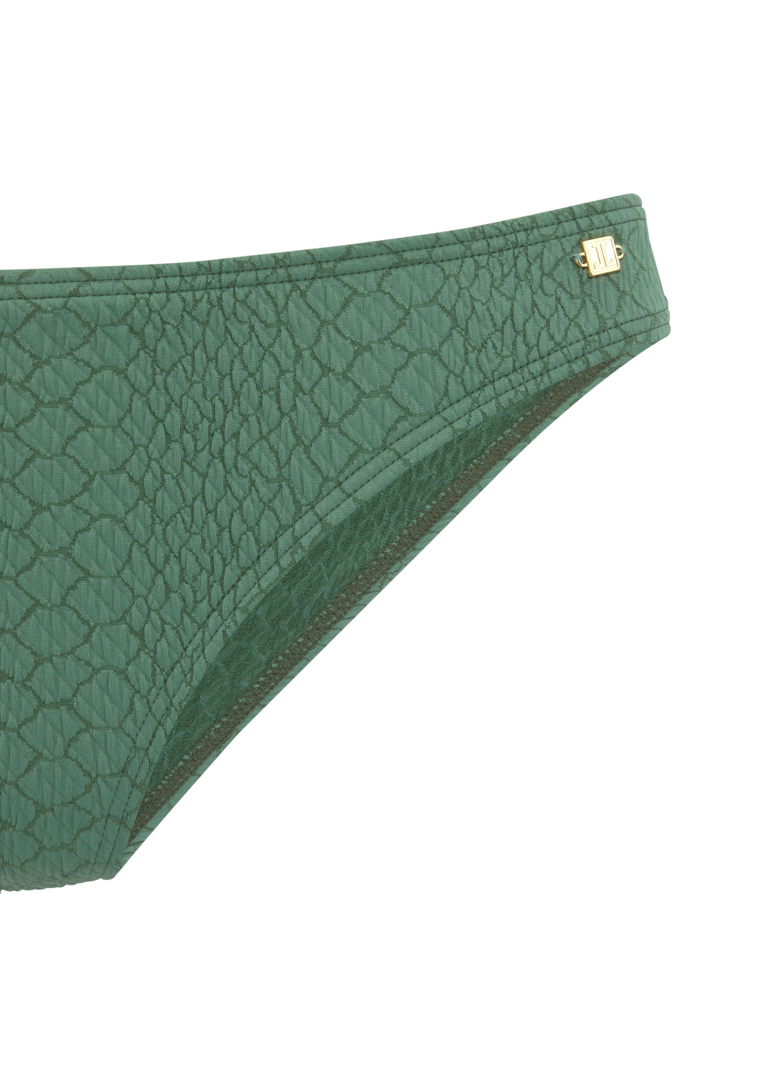 JETTE Bügel-Bandeau-Bikini aus modischer Struckturware