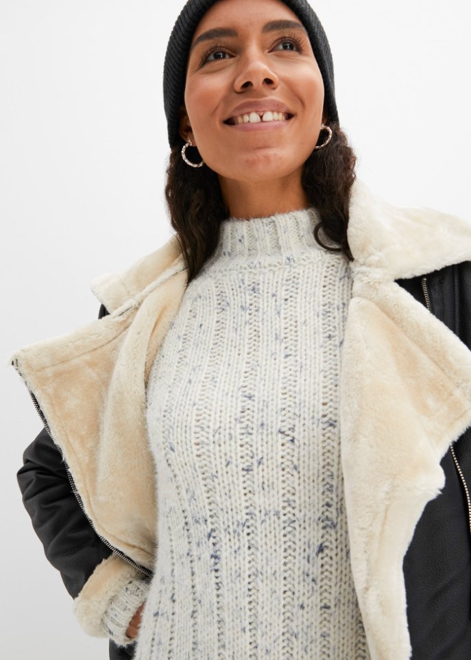Strickkleid mit Wollanteil