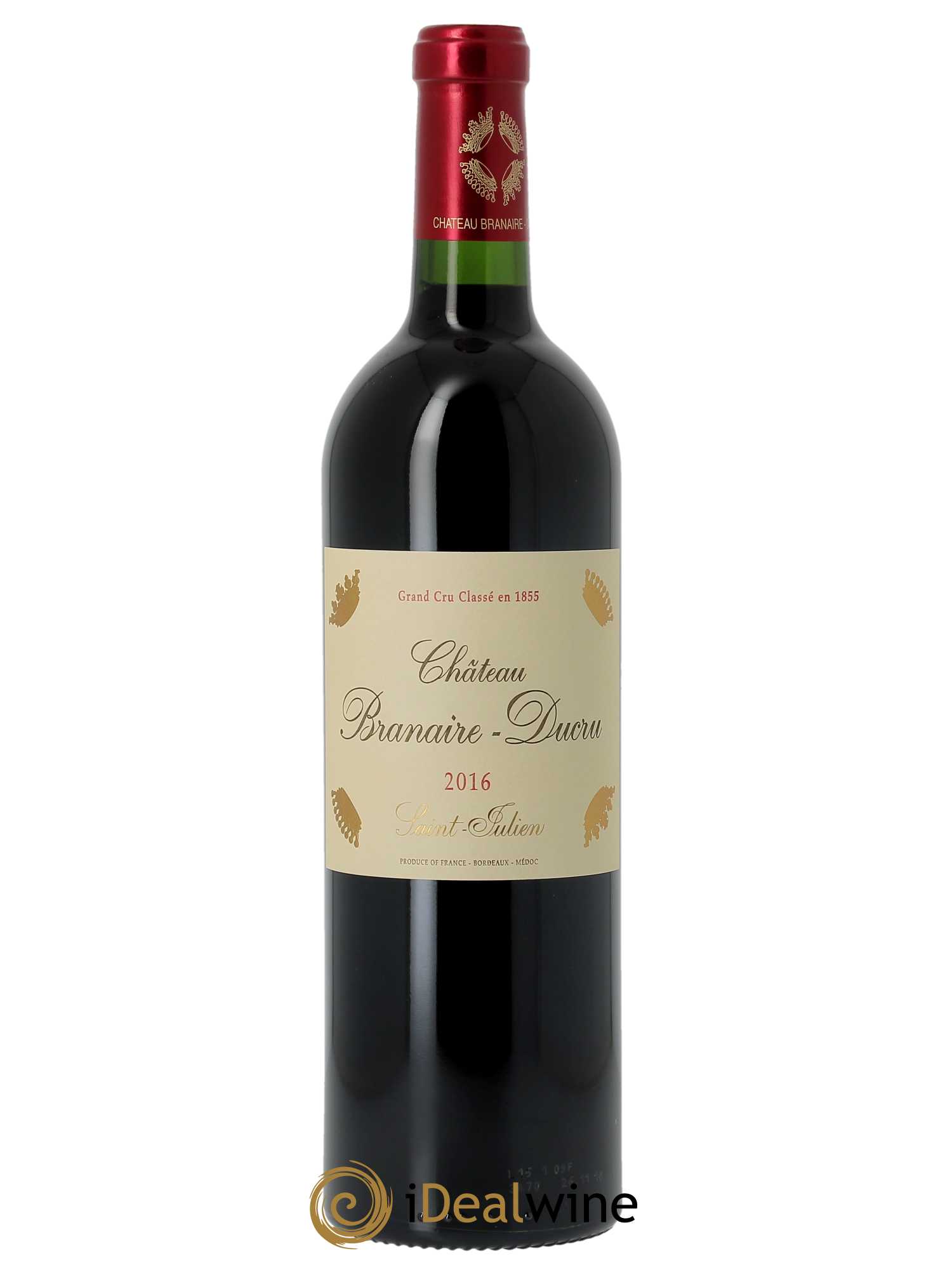 Château Branaire Ducru 4ème Grand Cru Classé (CBO à partir de 6 bts) 2016 - Lot de 1 Bouteille