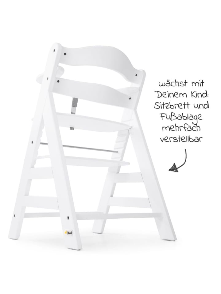 Hauck Hochstuhl Alpha Plus White - im Sparset inkl. in weiss,schwarz günstig kaufen onesize