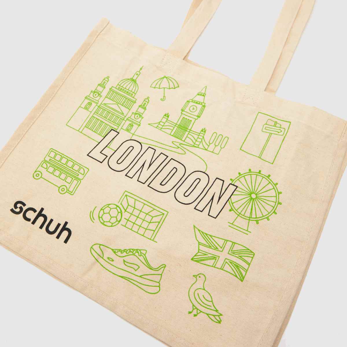 Schuh natúr új londoni vászontáska