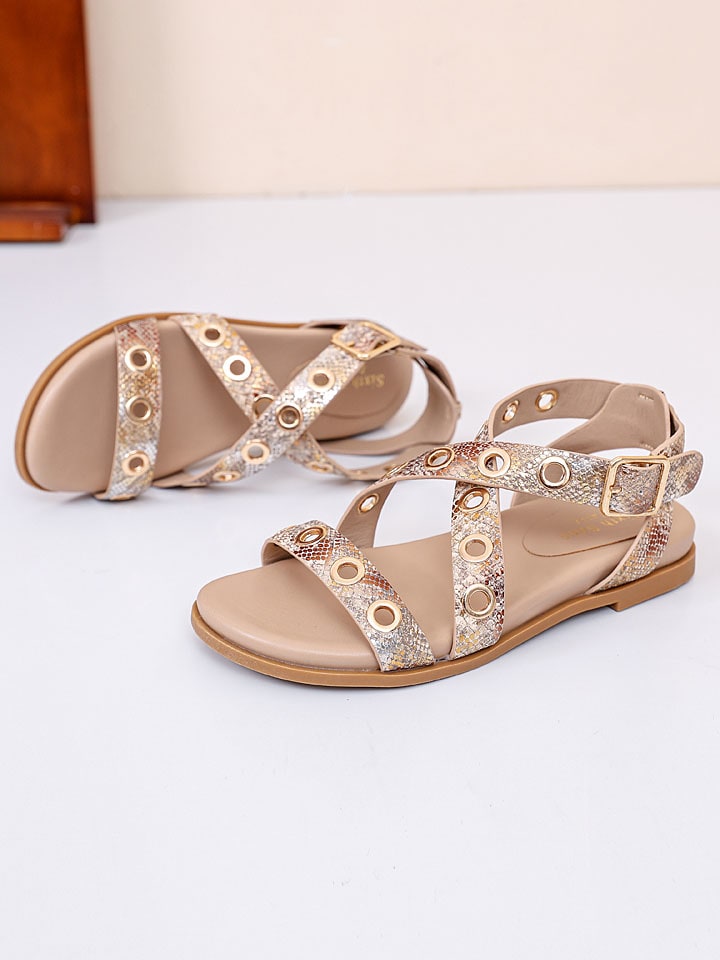 Sixth Sens Sandalen in Gold günstig kaufen