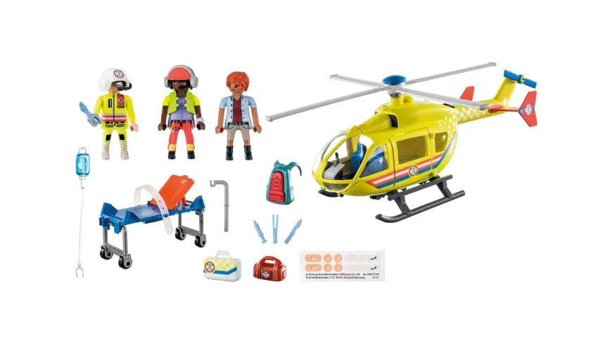 PLAYMOBIL 71203 - City Life - Rettungshelikopter
