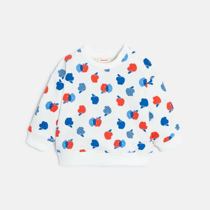 Sweat bébé garçon à motifs fruités beige Catimini