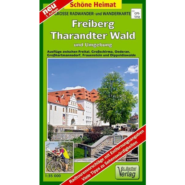 Freiberg Tharandter Wald und Umgebung 1 :35 000. Wander- und Radwanderkarte - Wanderkarte