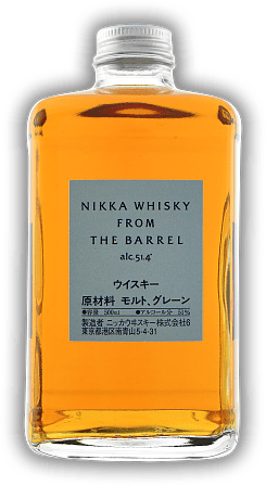 Nikka Whisky from the Barrel Nikka Whisky from the Barrel Harmonisch mit reichhaltiger Aromatik und Tiefe. 0,5	 Liter - Vol 51,4%