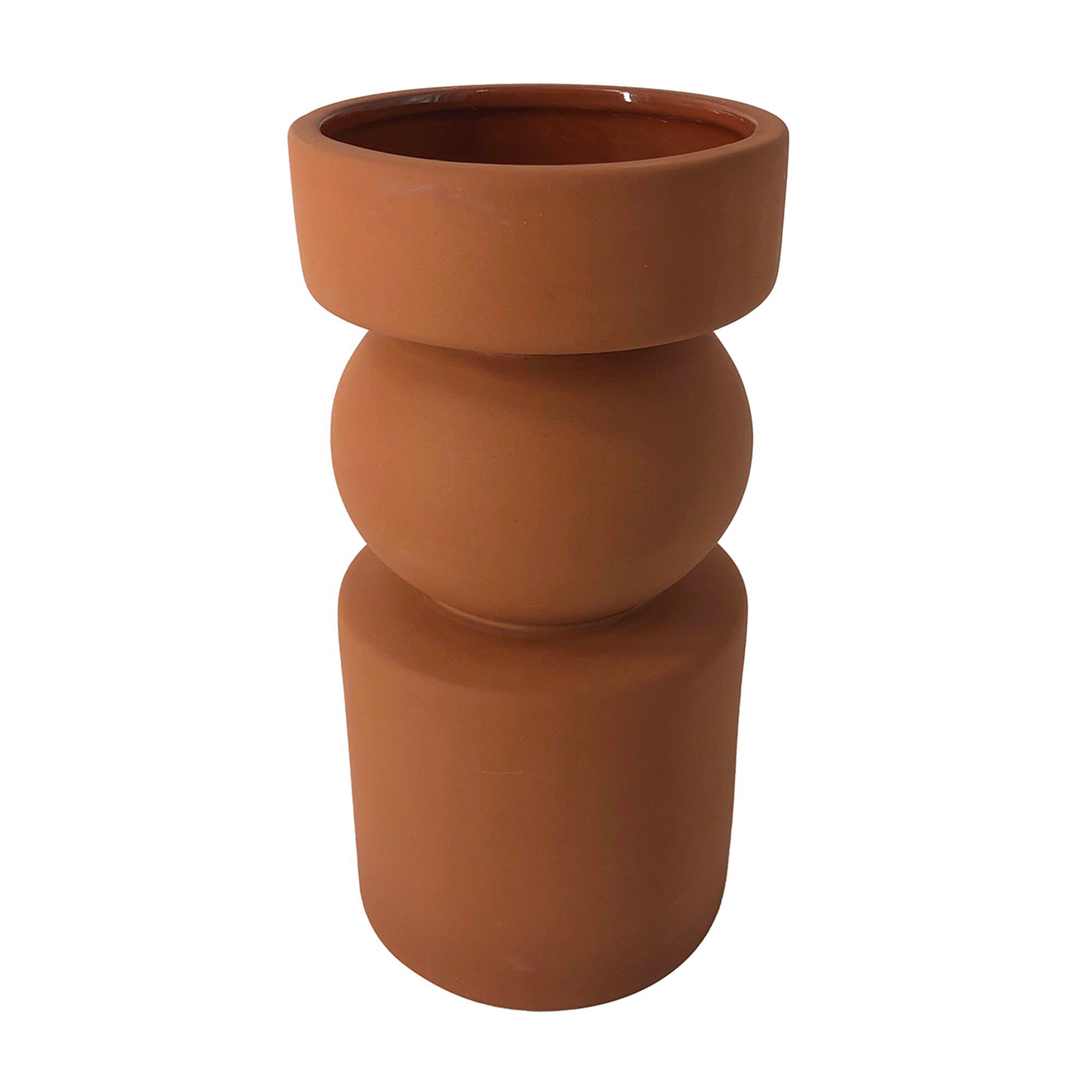 Vase céramique forme géométrique