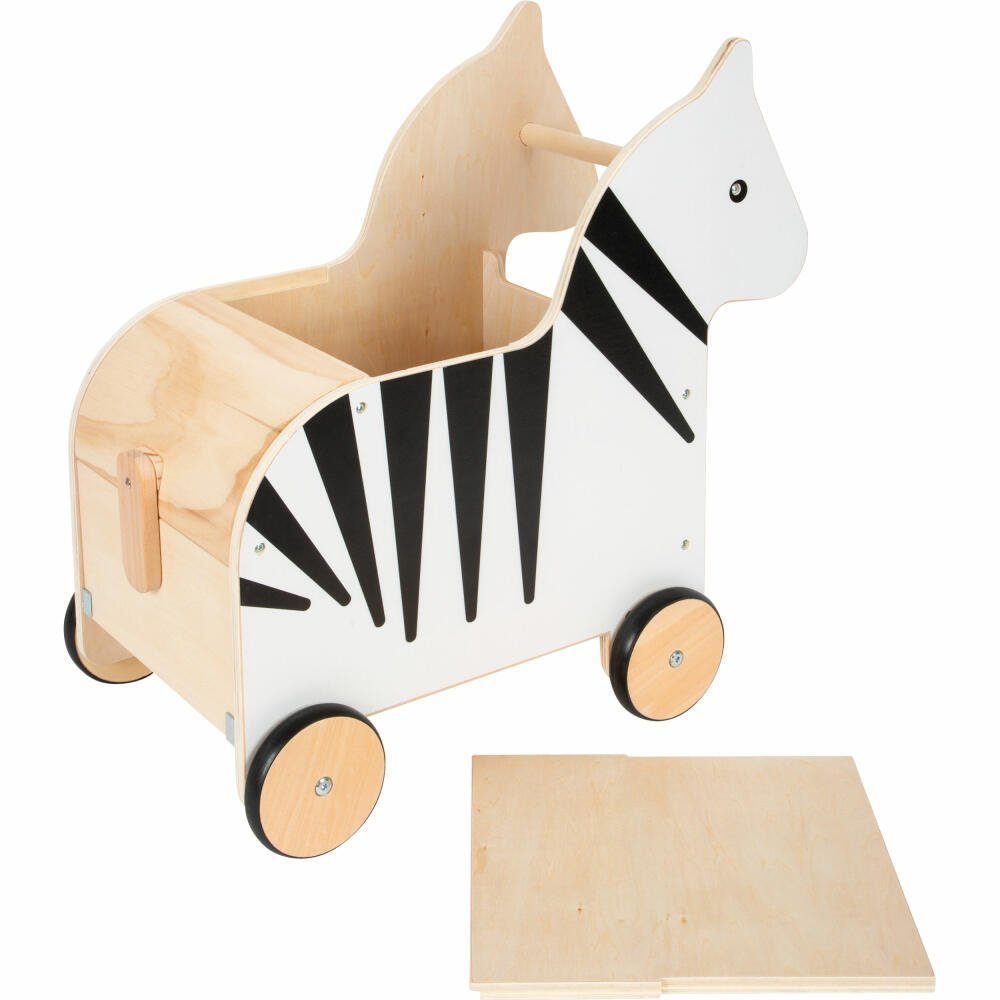 Small Foot Spielzeugtruhe mit Rollen Zebra Wildlife