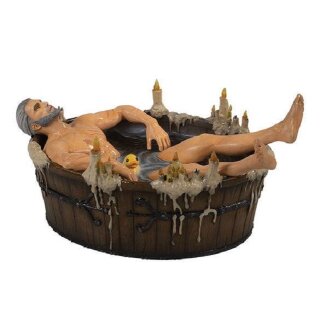 The Witcher 3 Wild Hunt Statue Geralt in der Badewanne 9cm