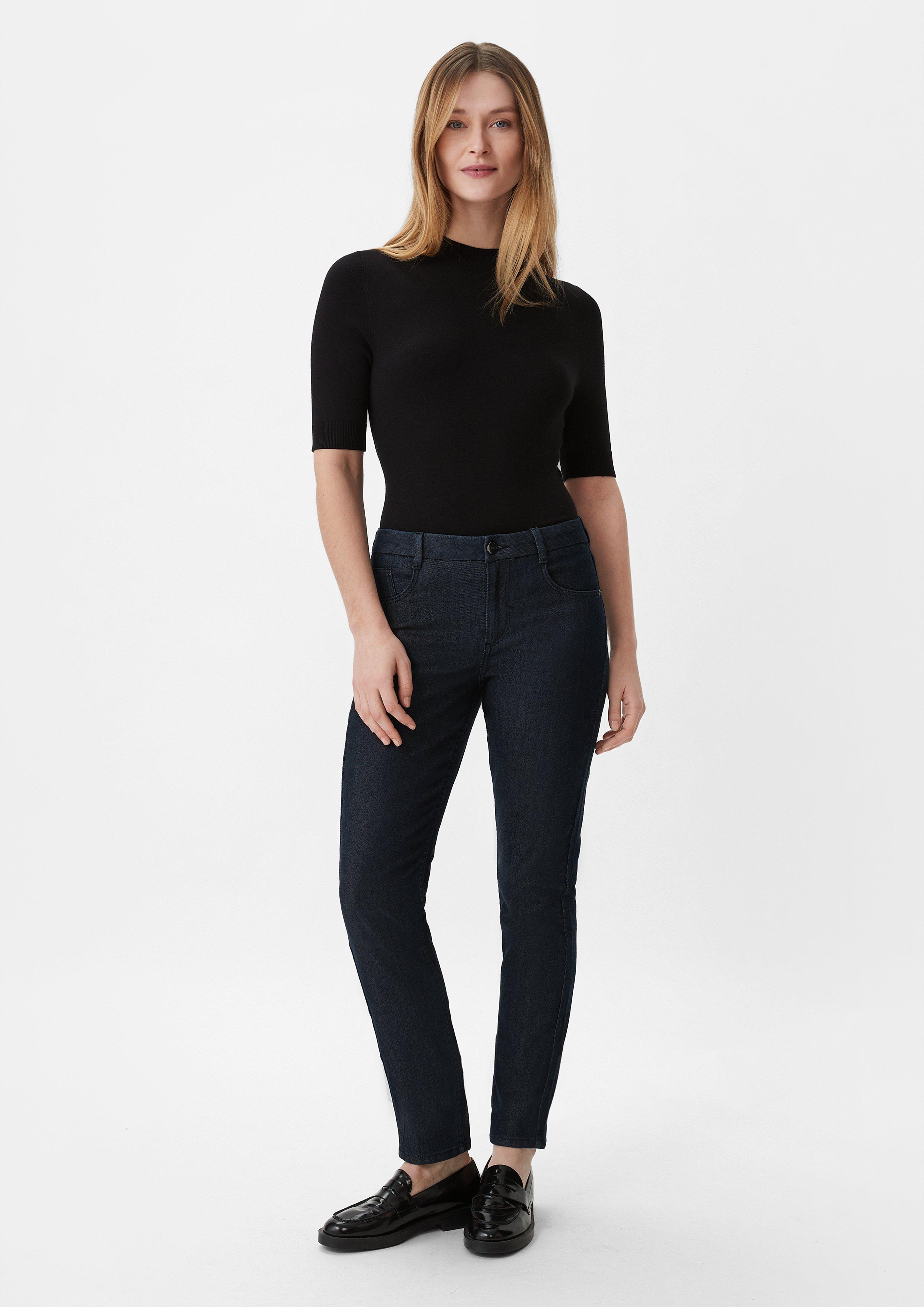 Jeans-Hose mit Slim Leg - navy
