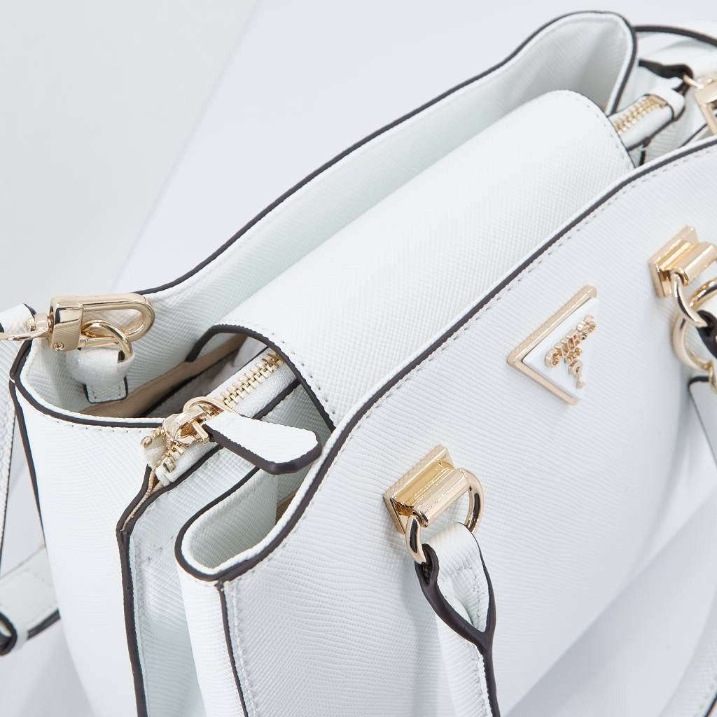 GUESS Handtaschen weiss NOELLE GIRLFRIEND SATCHEL
