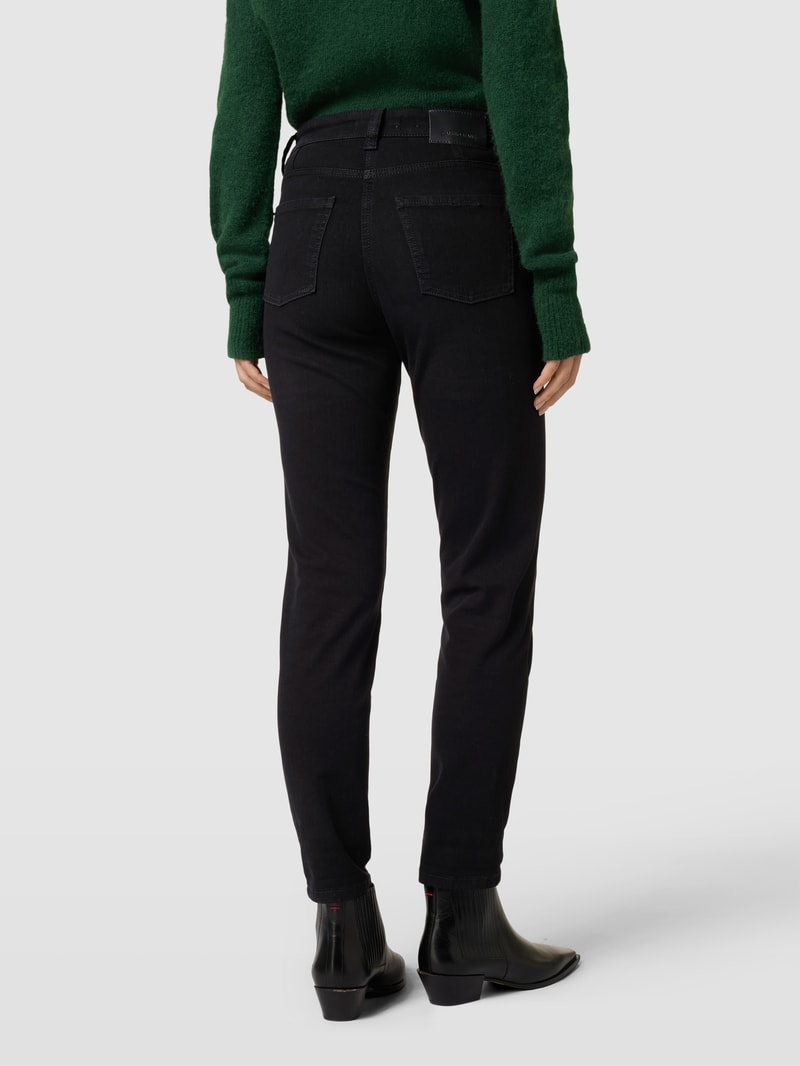 Jeans mit 5-Pocket-Design Modell 'PEARLIE' in schwarz