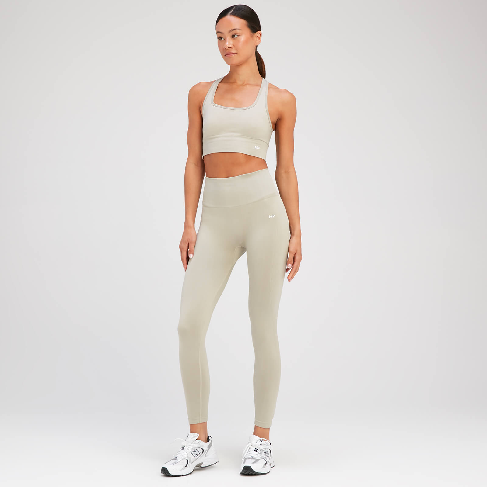 MP Women's Shape Seamless 7/8 Leggings - Soft Grey