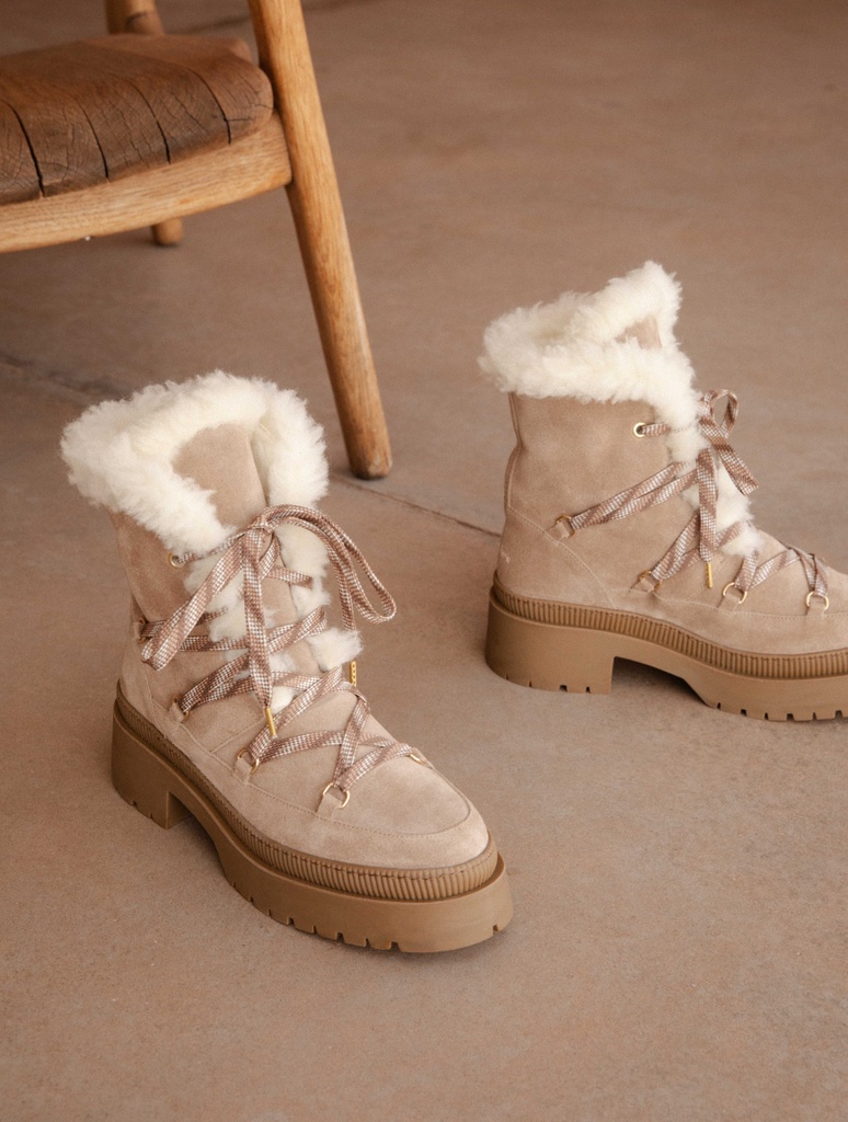 Iga - Taupe Mohair