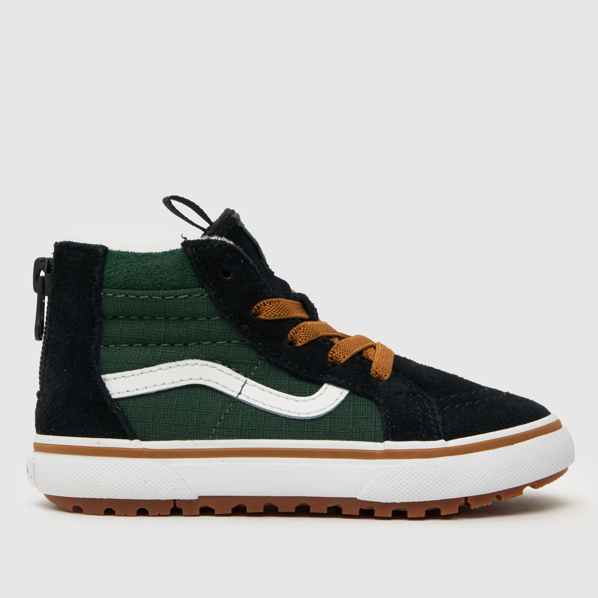Vans svarta & gröna sk8-hi zip mte-1 pojkar småbarnsskor