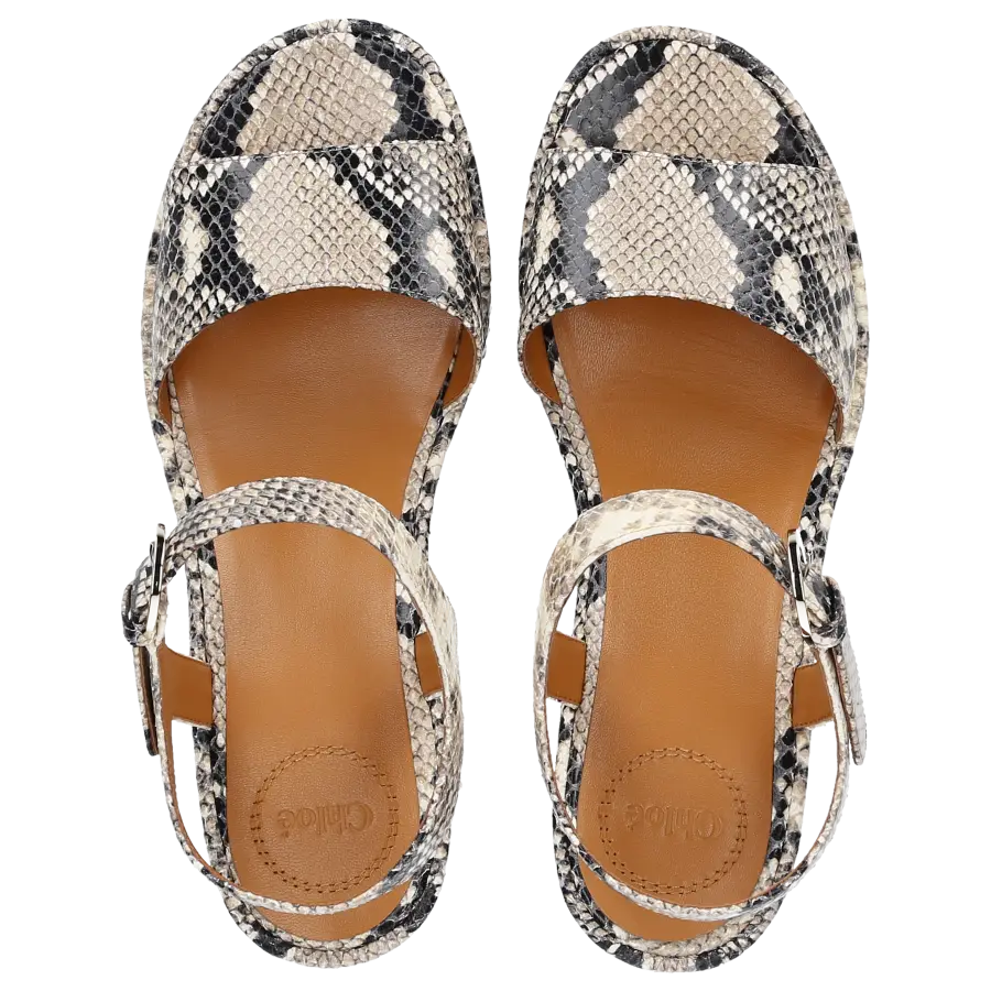 Chloé - Sandalen ODINA Kalbsleder - beige