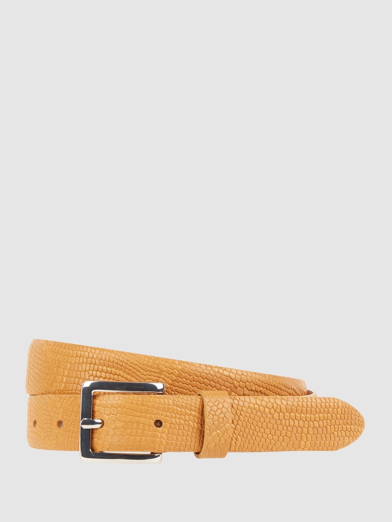 Gürtel aus Leder in cognac