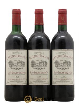 Saint-Émilion Grand Cru Fleur de Jaugue 1998 - Lot de 3 Bouteilles