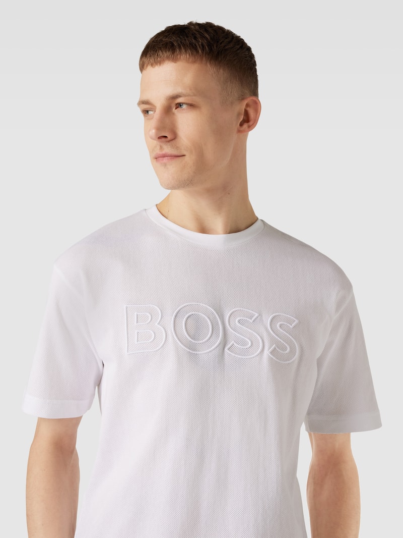 T-Shirt mit Rundhalsausschnitt in weiß