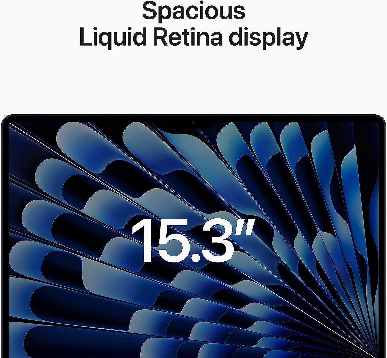 Apple 2023 MacBook Air Laptop with M2 chip: 15.3-inch Liquid Retina Display, 16GB Unified Memory, 512GB SSD Storage, 1080p FaceTime HD Camera, Touch ID.