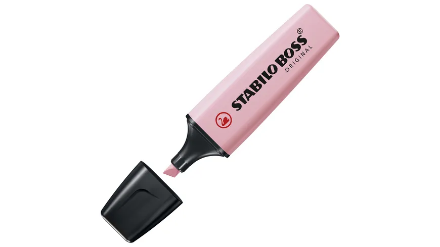 STABILO® Textmarker - STABILO BOSS ORIGINAL Pastel - Einzelstift - rosiges Rouge rose