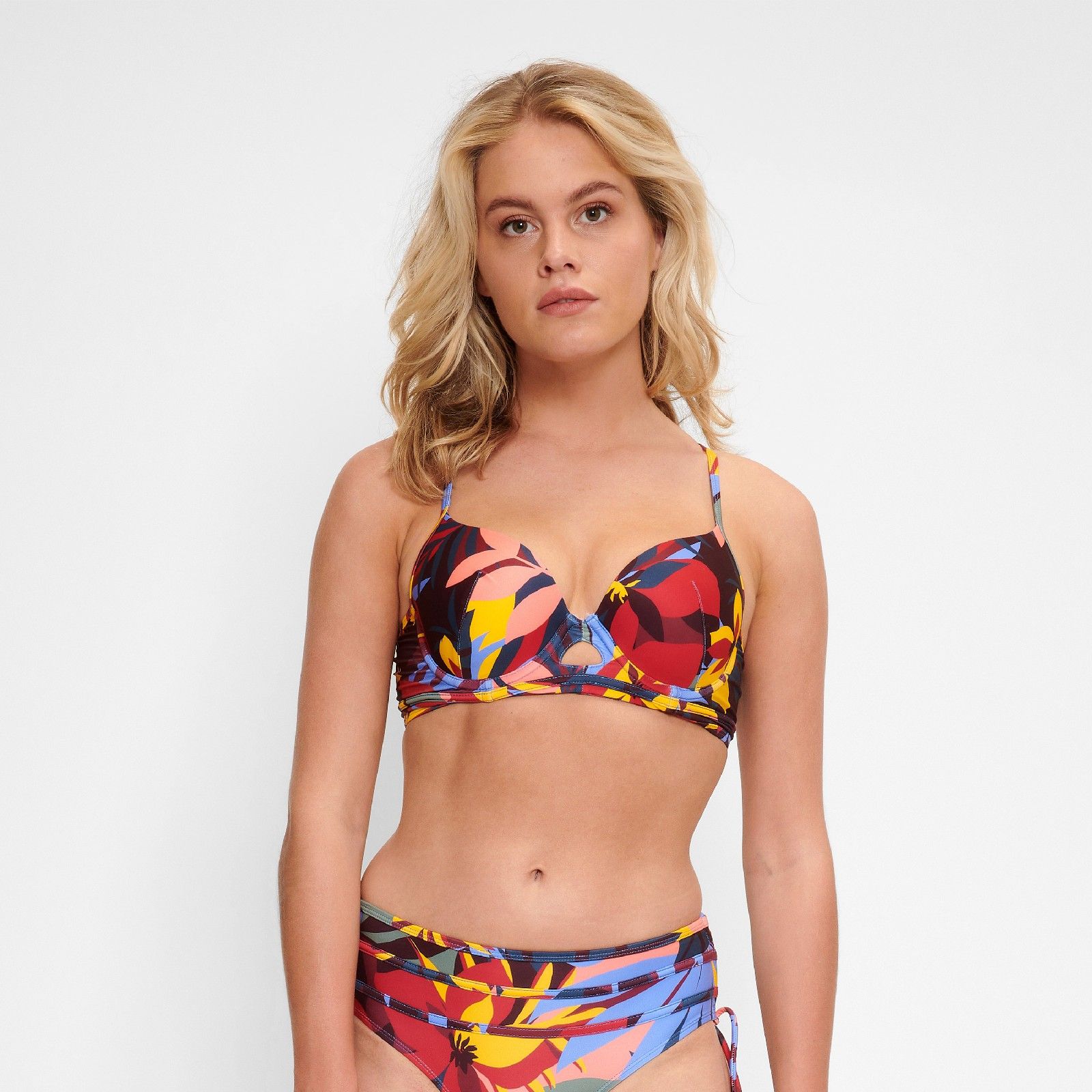 LingaDore 7108BT Leaf Print vorgeformtes Bikini Oberteil