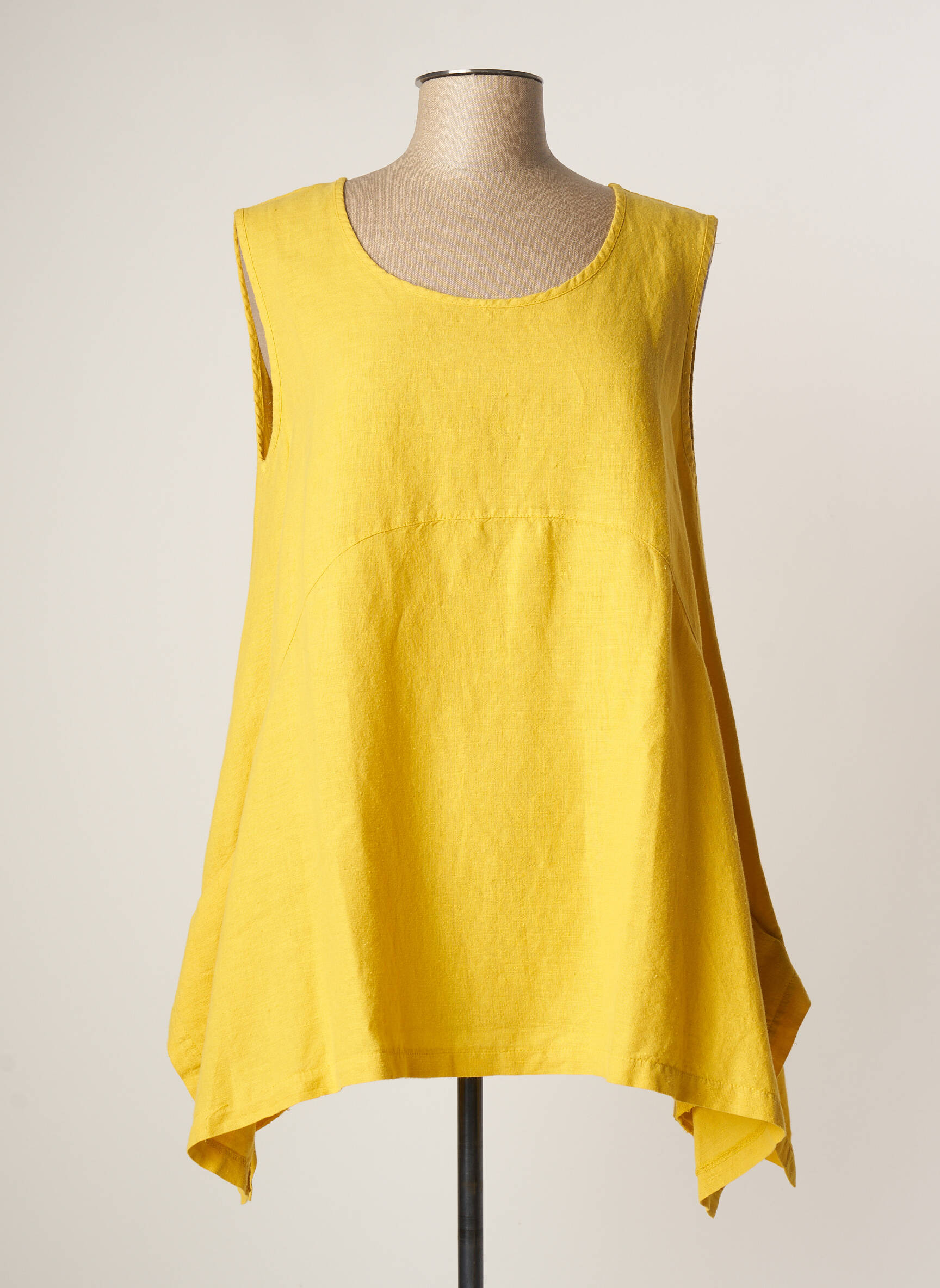 G Oze Tuniquesansmanche Femme couleur jaune