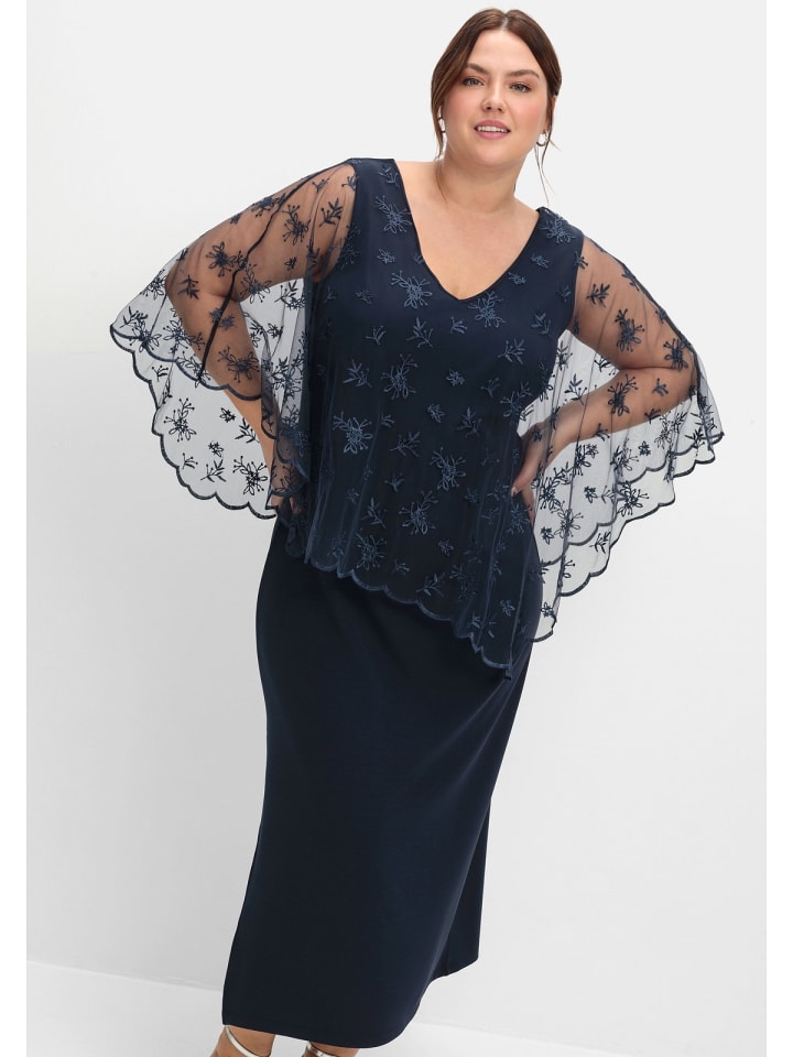 sheego Abendkleid in nachtblau günstig kaufen