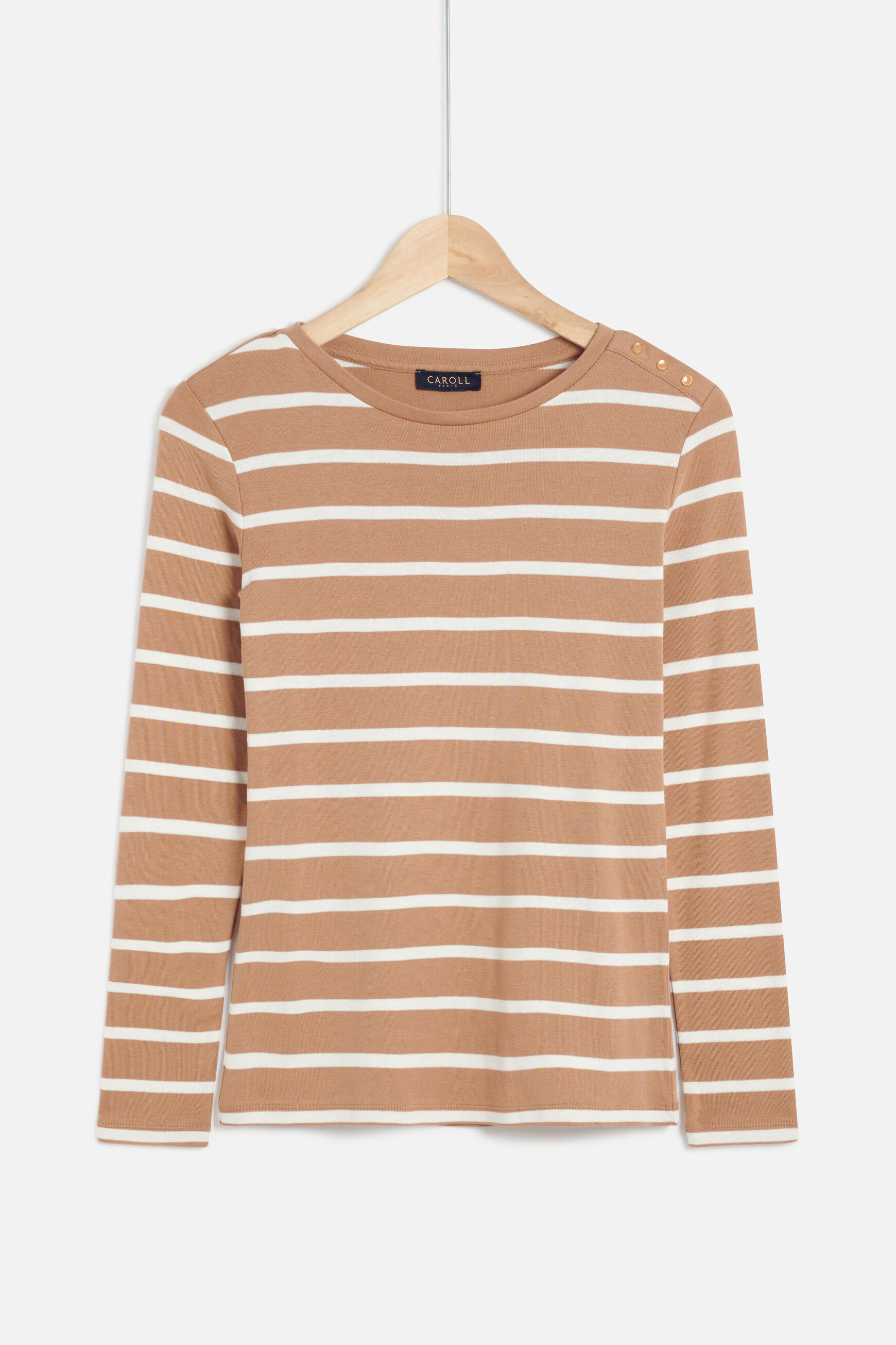 t-shirt troy camel femme