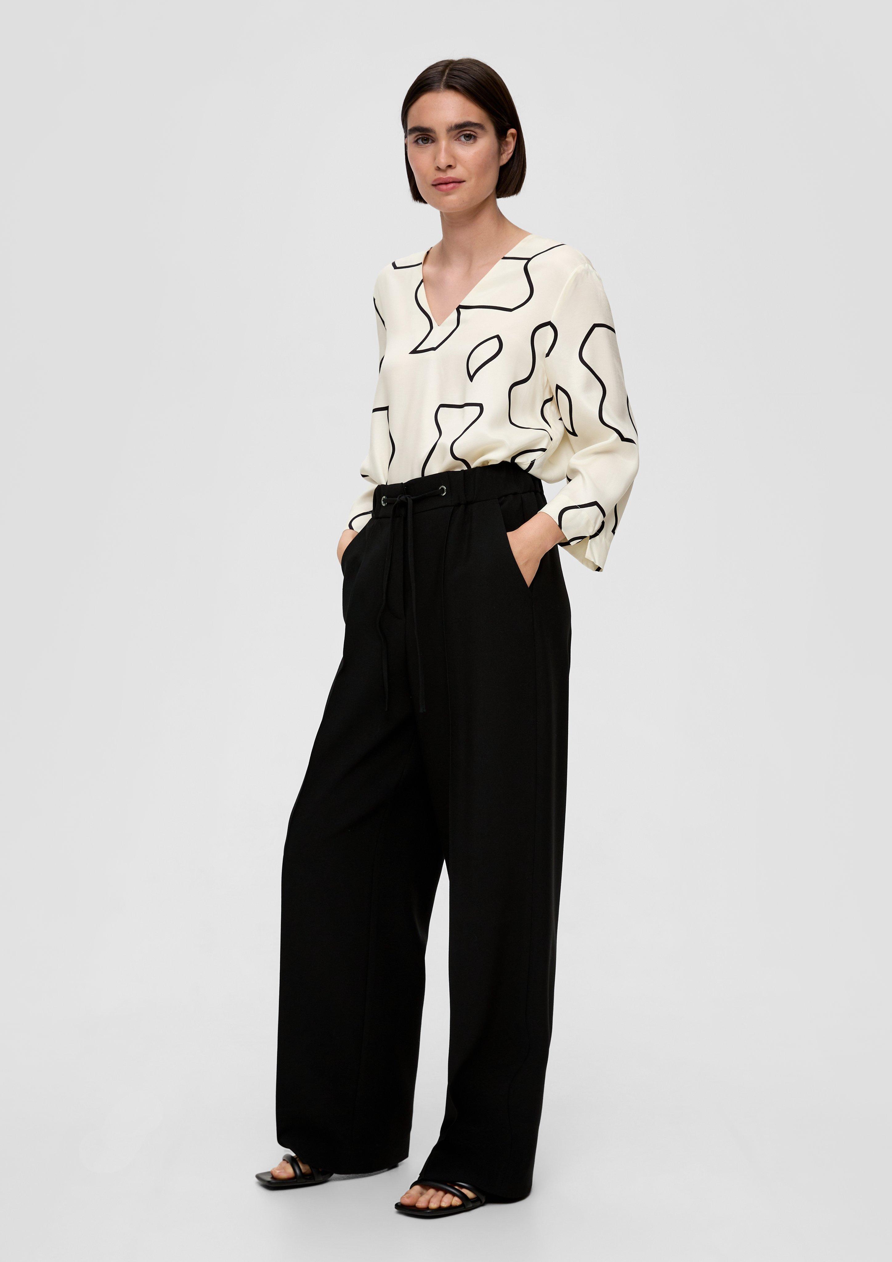 Regular: Stoffhose mit Ziernaht  2136085-9999