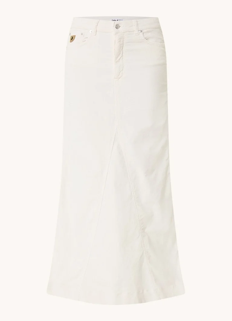 Lois Onda maxi suknja od korduroja sa bočnim džepovima i prorezom