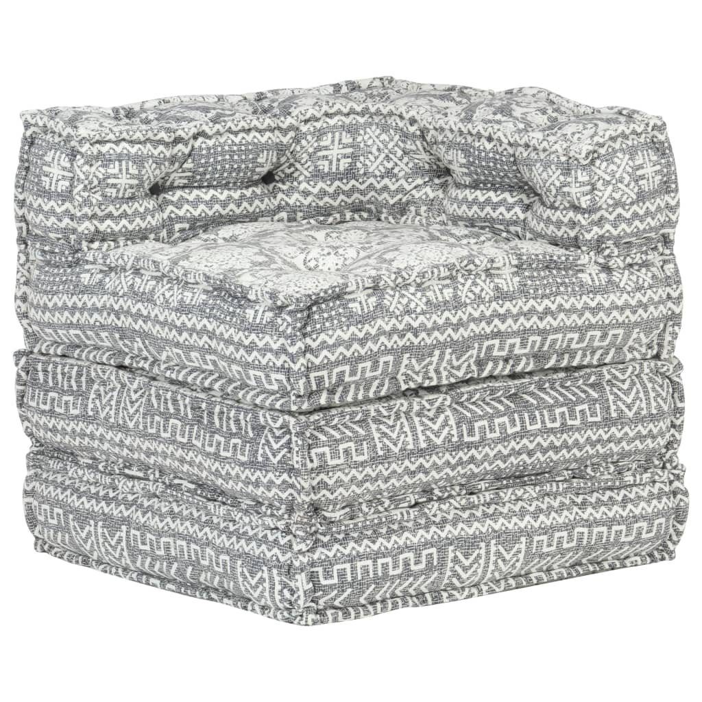 Klappmatratze 297477, möbelando, 69 cm hoch, (LxBxH: 70x70x69 cm), aus Baumwolle in Hellgrau