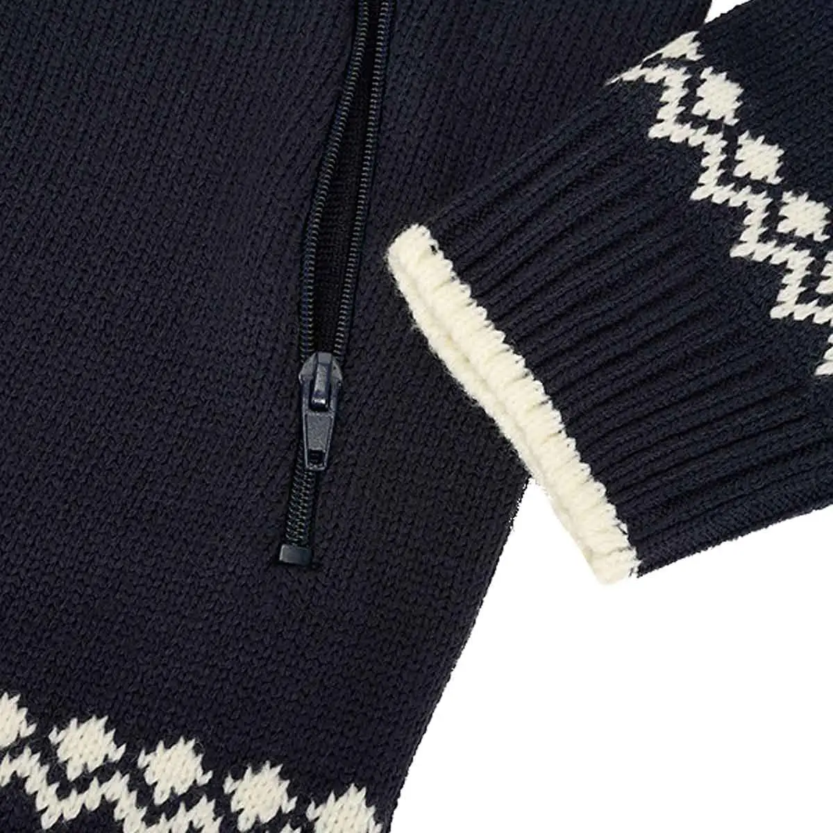 Norweger Strickjacke navy