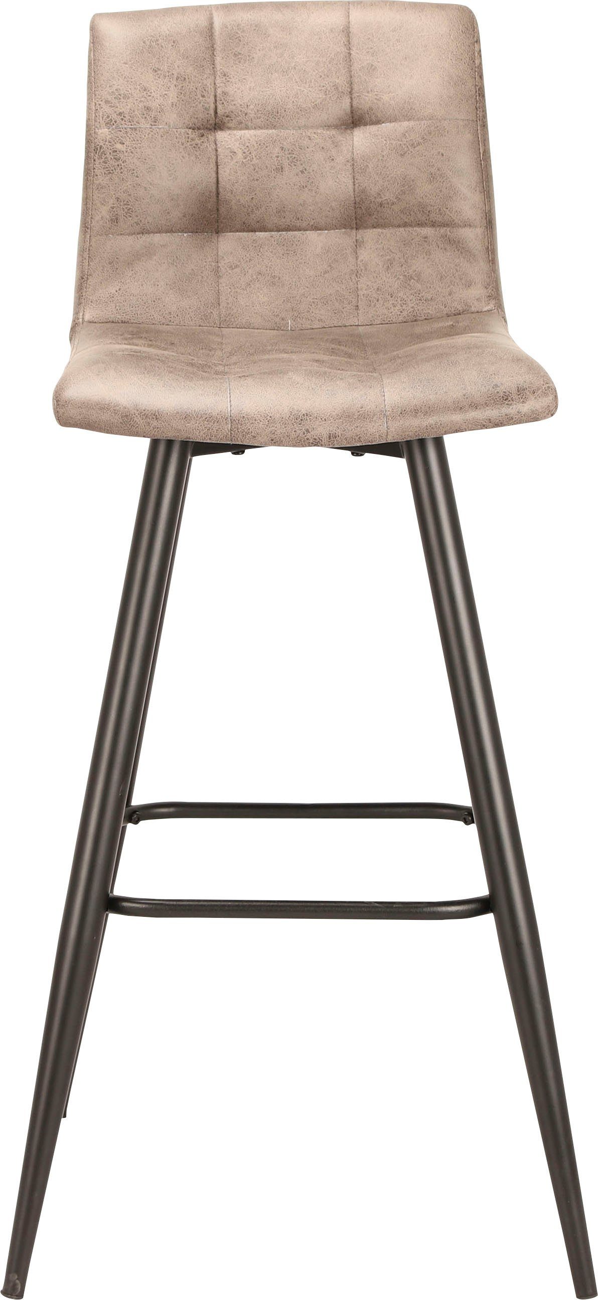 byLIVING Bargruppe Essgruppe Nele, Stühle Simone, (Set, 3-tlg., Tisch mit Barhockern), Barhocker, Bartisch