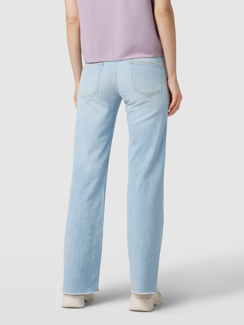 Jeans mit Gürtel Modell 'TESS' in hellblau