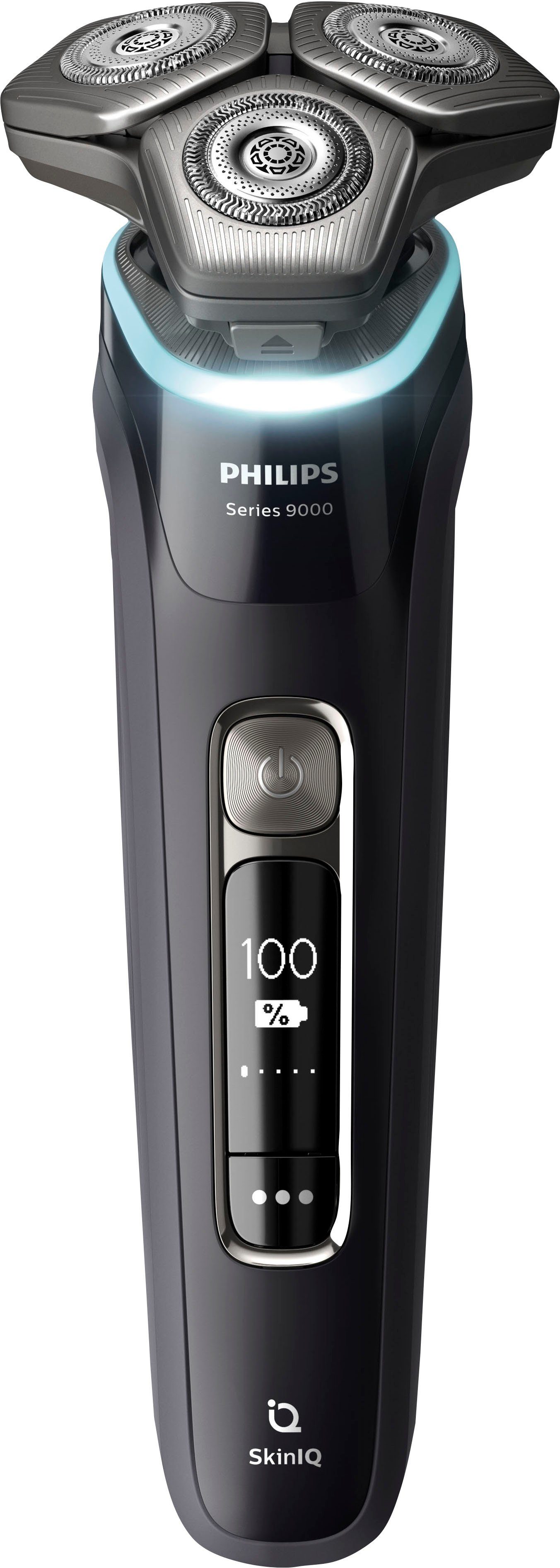 Philips Elektrorasierer Shaver Series 9000 S9976/55, integrierter Präzisionstrimmer, 2 Reinigungskartuschen, Ladestand, Etui, mit SkinIQ Technologie