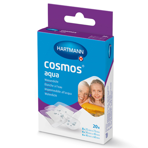 COSMOS aqua Pflasterstrips 3 Größen  20 St  Pflaster