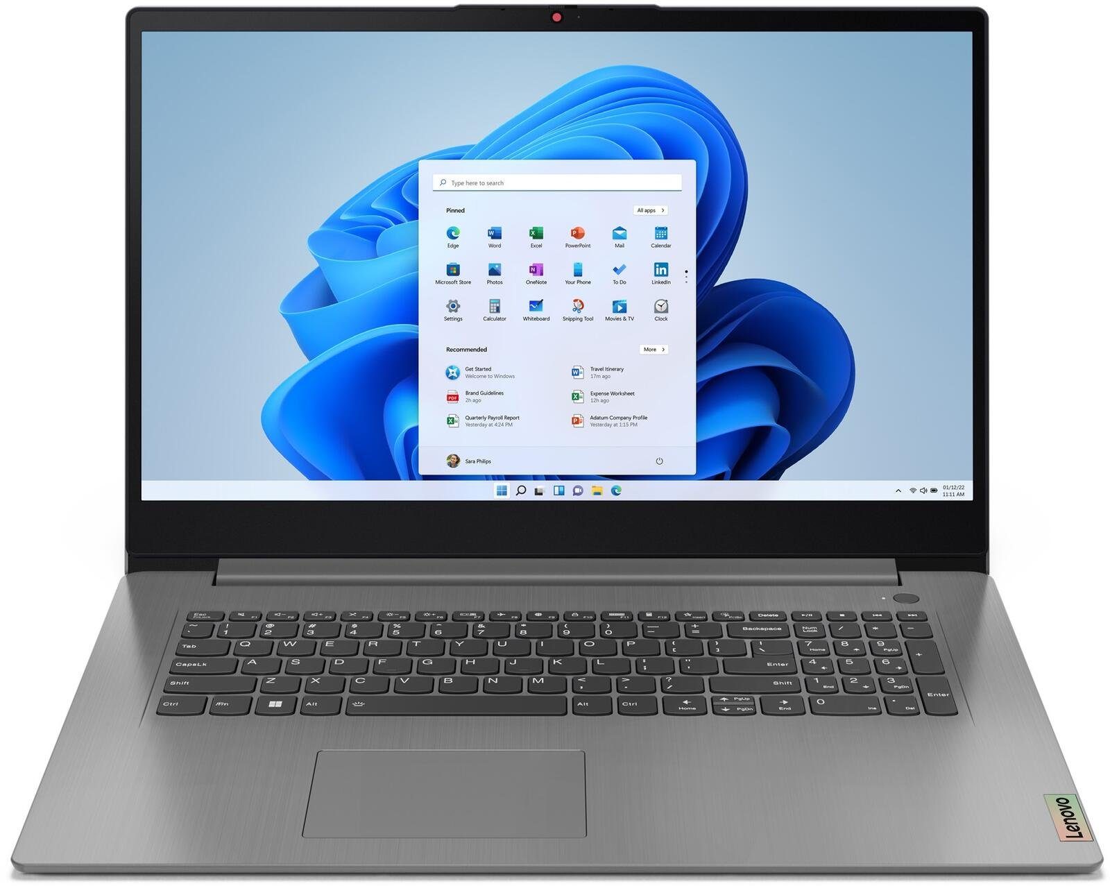 Lenovo Lenovo IdeaPad 3 17ABA7 (82RQ005YGE) Notebook (AMD Ryzen, 512 GB SSD)