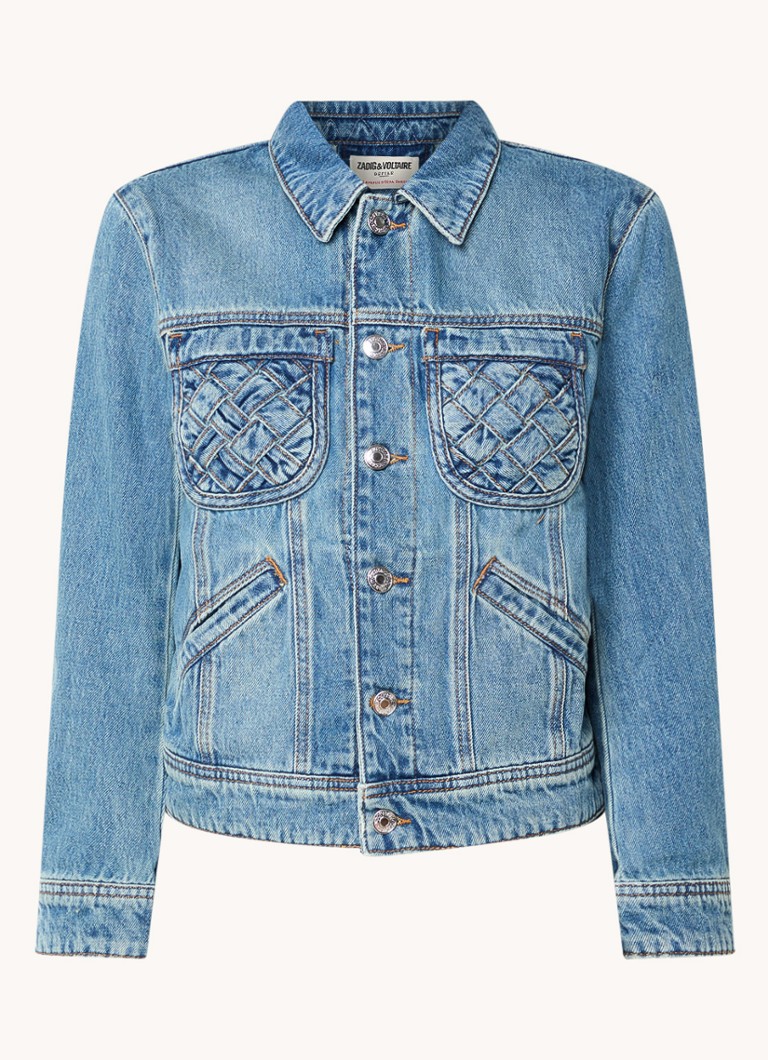Jachetă din denim Kioka de la Zadig&Voltaire cu buzunare la piept