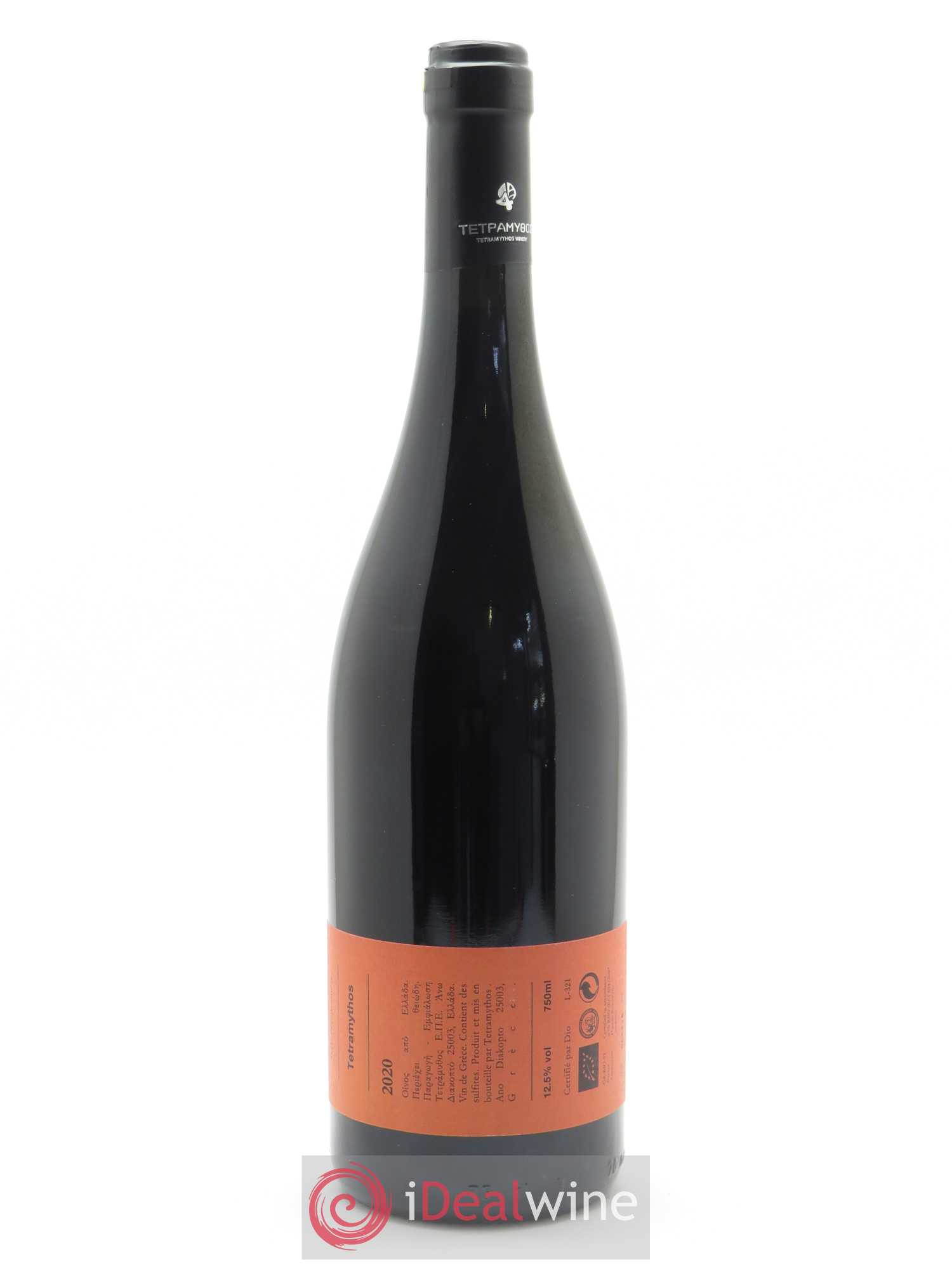 IGP Peloponèse Tetramythos Mavro Kalavrytino nature  2020 - Lot de 1 Bouteille