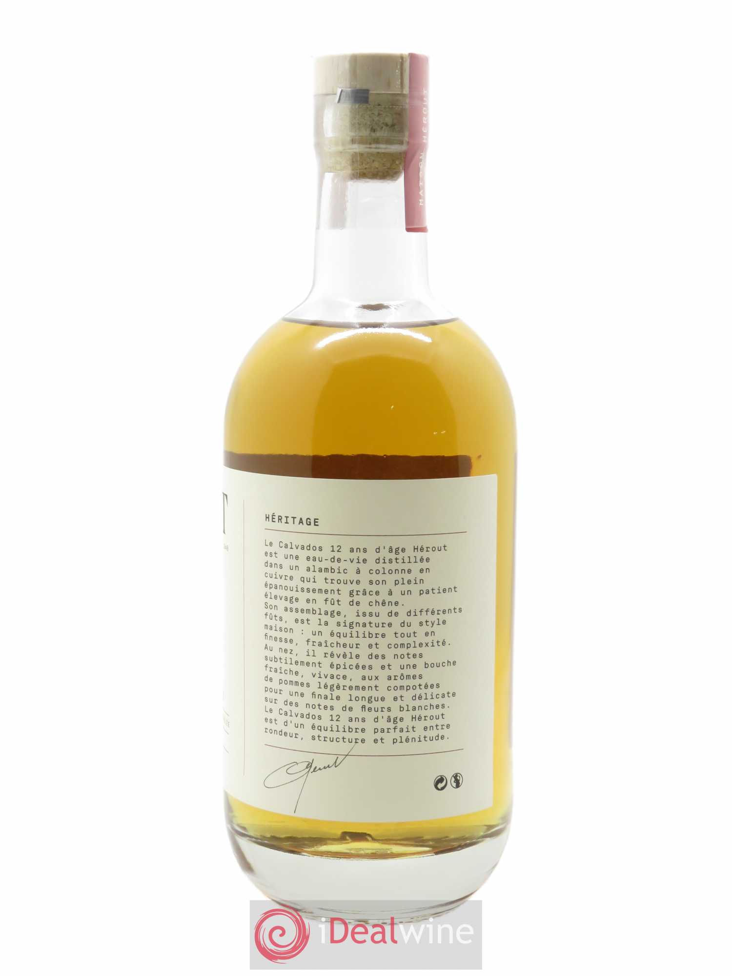 Calvados Herout Héritage 12 ans   - Lot de 1 Bouteille