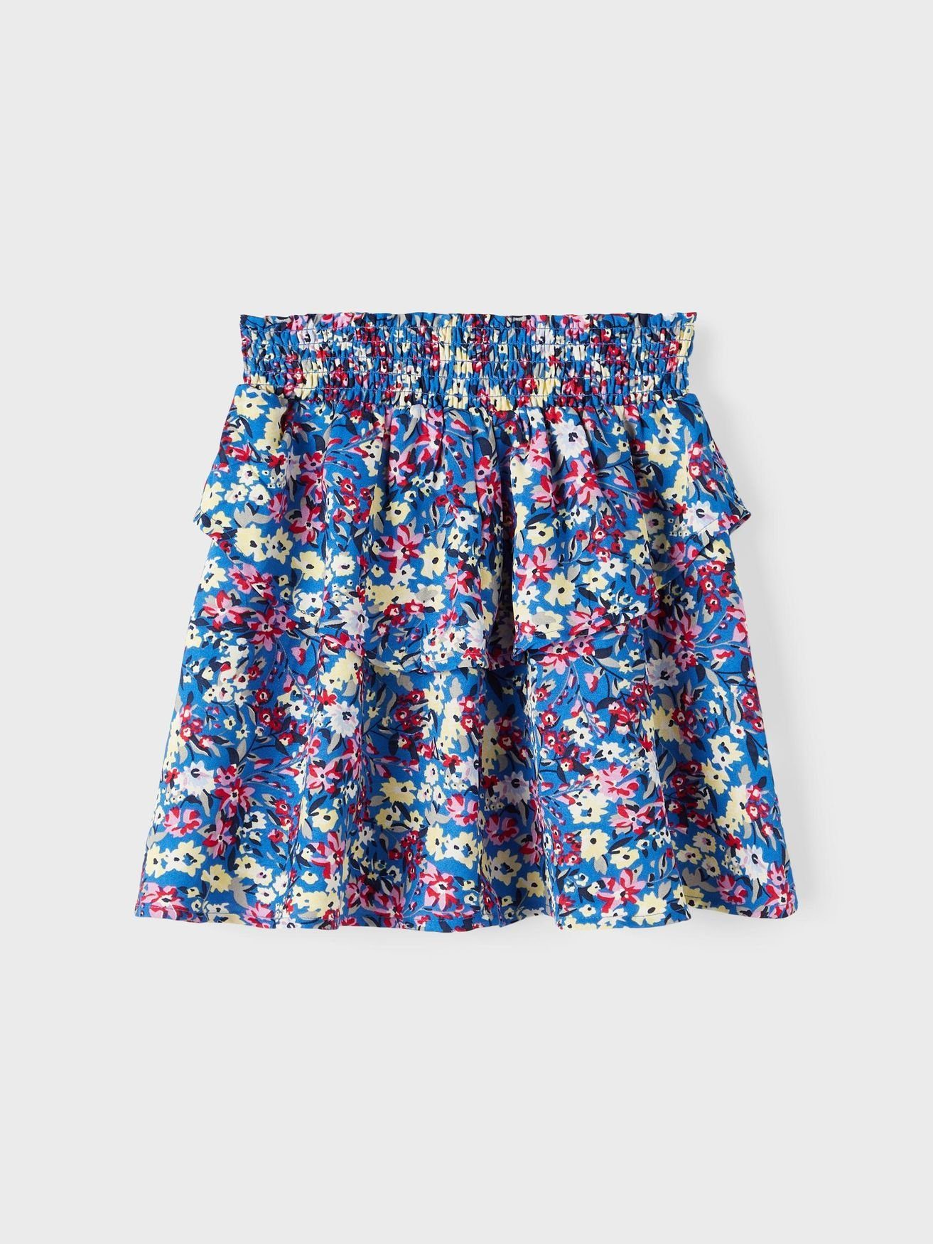 Name It Sommerrock Blumenprint Falten Rock mit Gummibund NKFNELLY 5099 in Navy