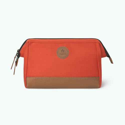 Bogota terracotta toiletry bag