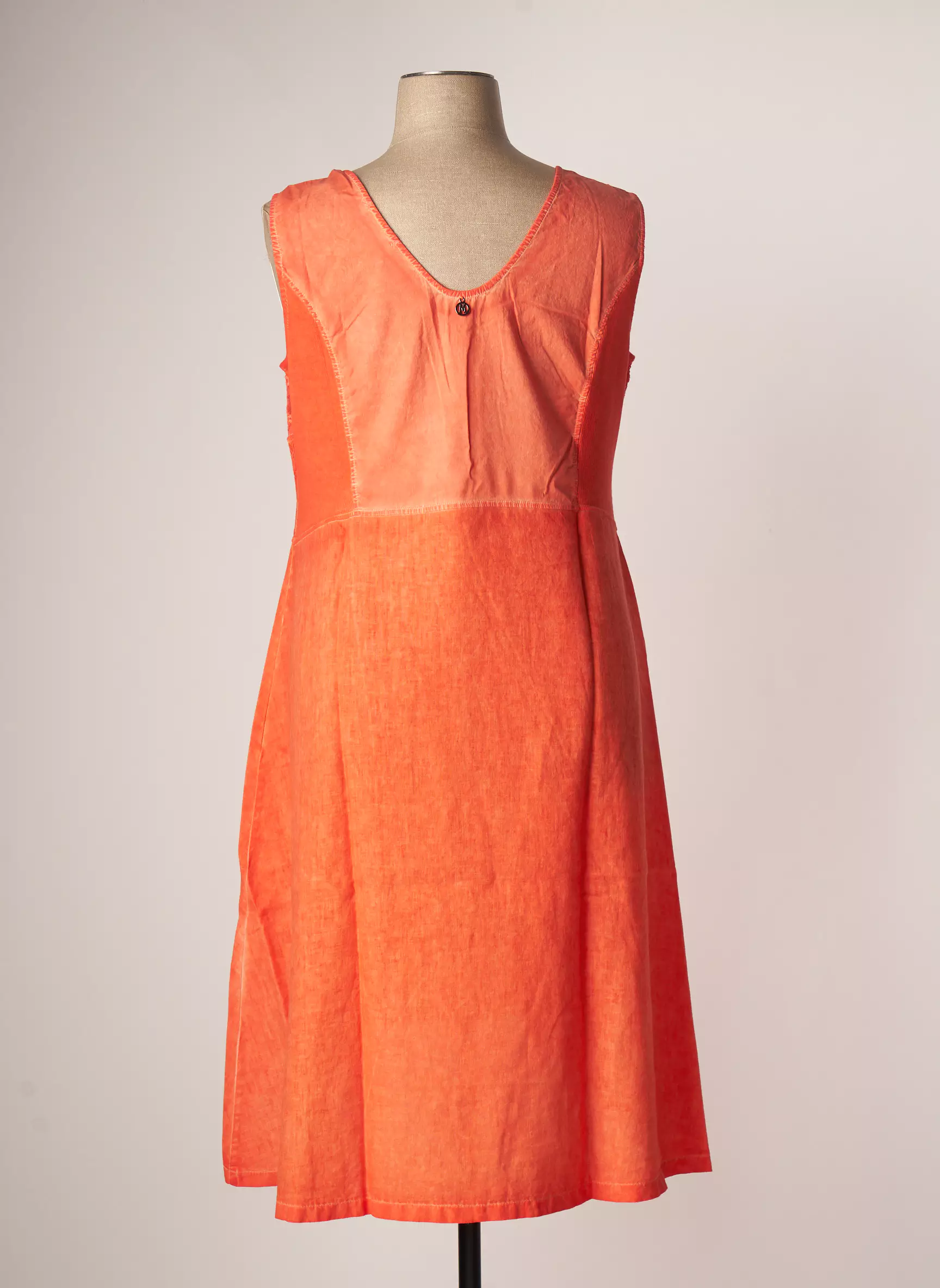 Maloka Robes Mi Longues Femme couleur orange