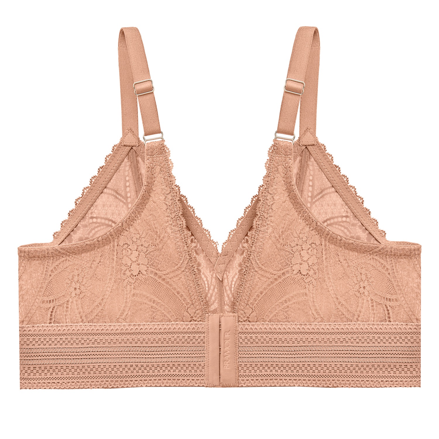 Bramour Gramercy Spitzen-Bralette de luxe - Cappuccino
