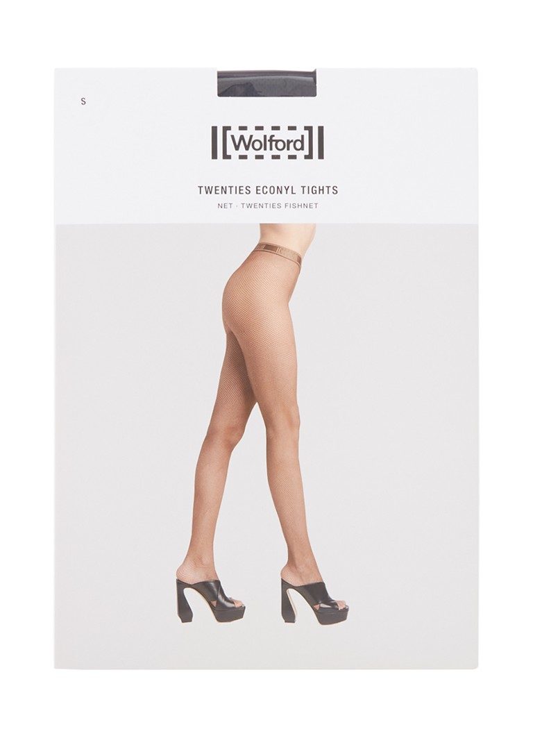 Rajstopy rybaczki Wolford Twenties Econy z paskiem z logo