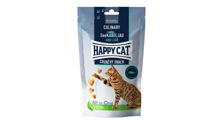 Happy Cat Katzentrockenfutter Culinary Crunchy See-Kabeljau 70 g