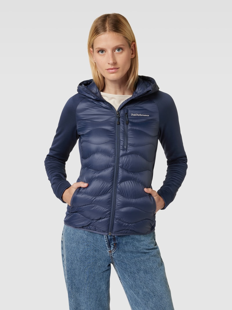 Steppjacke mit Kapuze Modell 'Helium' in blau