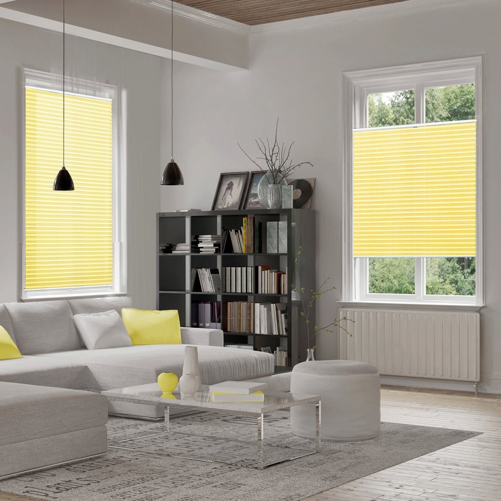 Plissee Magic, Erhältlich in verschiedenen Farben & Größen, casa pura, Verschrauben oder mit Klemmhalterung, Verschrauben oder mit Klemmhalterung